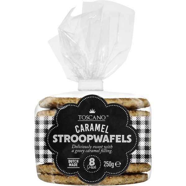 Toscano Caramel Stroopwafels 8 Pack