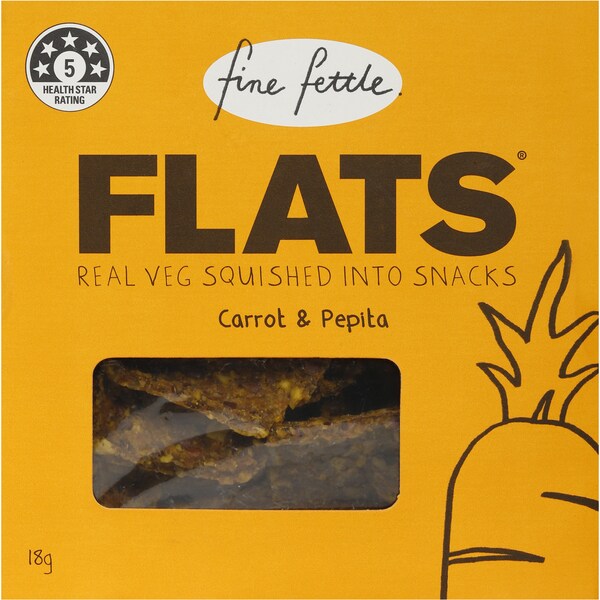 Fine Fettle Flats Carrot & Pepita 18g