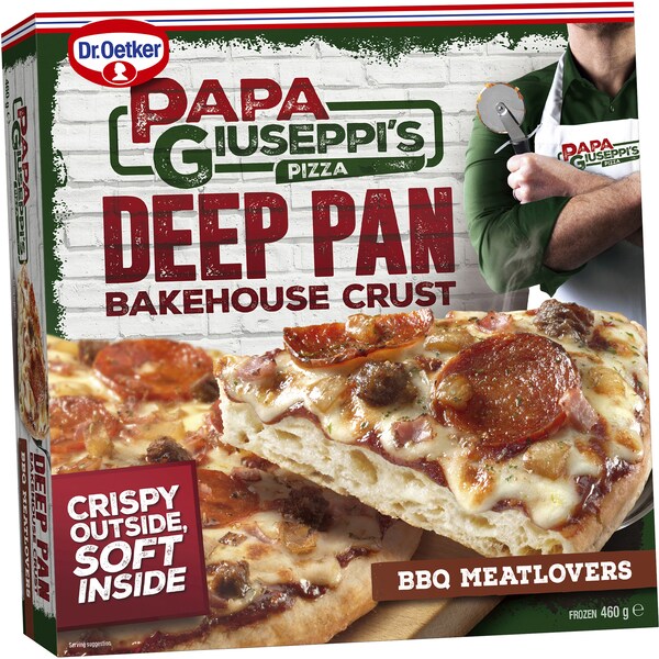 Papa Giuseppi's Deep Pan Bakehouse Crust BBQ Meatlovers 460g