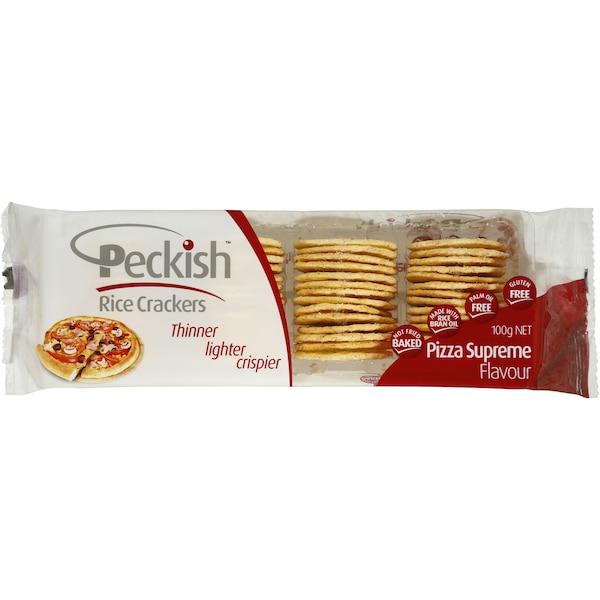 Peckish Rice Crackers Pizza Supreme 100g
