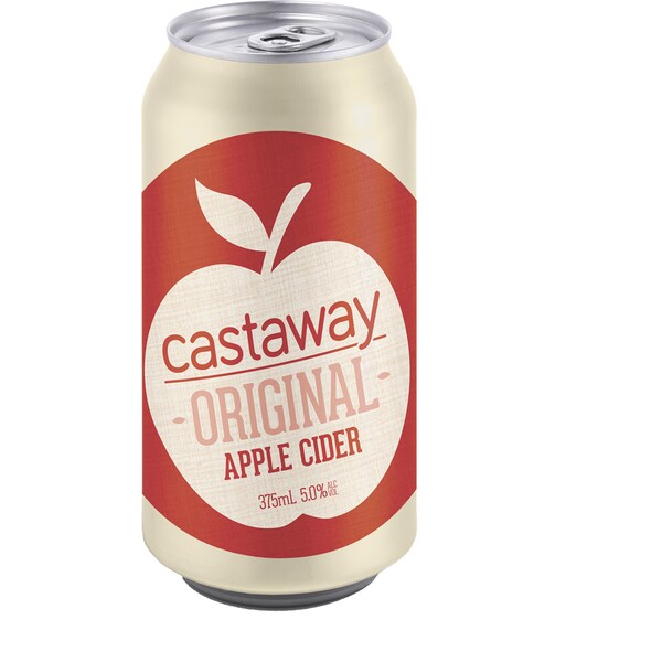 Castaway Apple Cider Can 375ml Single
