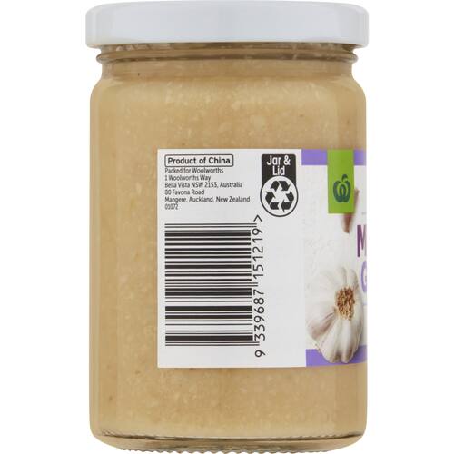 Woolworths Minced Garlic 250g bunch