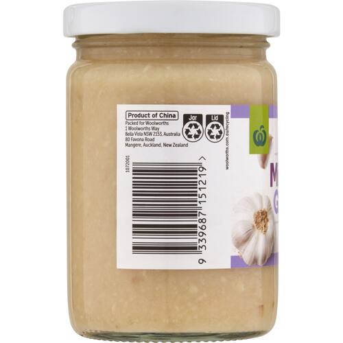 Woolworths Minced Garlic 250g bunch