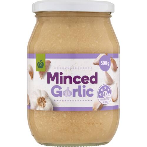 Woolworths Minced Garlic 500g bunch