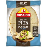 Mission Pita Bread Pockets Plain
