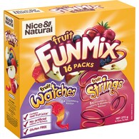 Nice & Natural Fruit Fun Mix Variety Multi Pack School Snacks Gluten Free