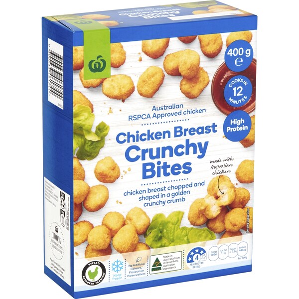 Woolworths Chicken Breast Crunchy Bites 400g