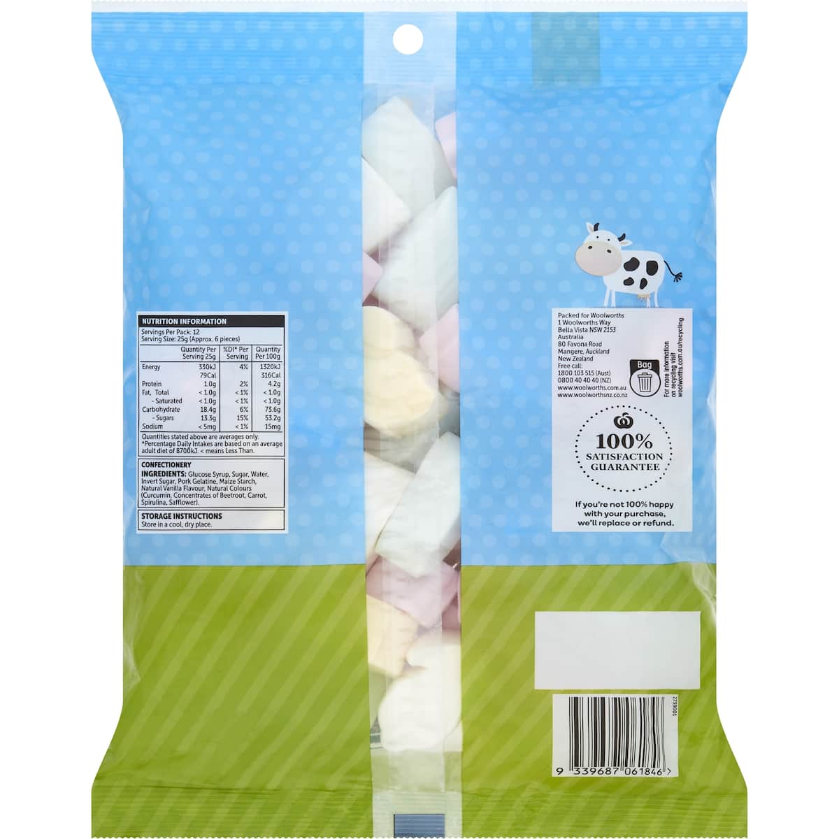 Woolworths Easter Marshmallows 300g bunch