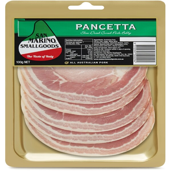 San Marino Pancetta 100g
