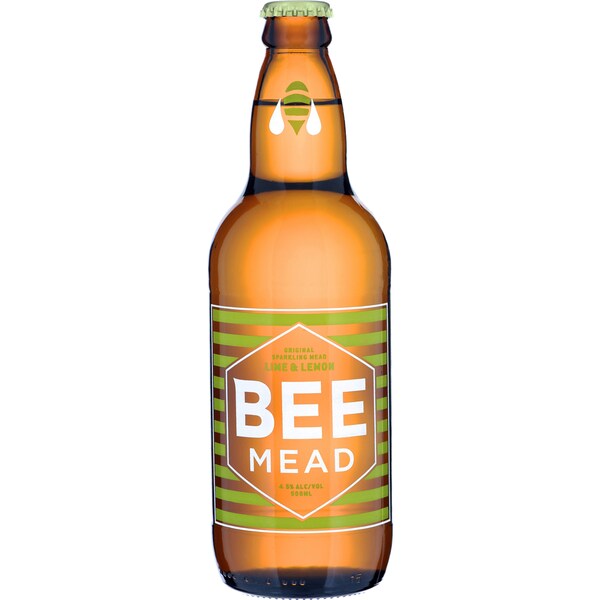 Beemead Sparkling Mead Lemon & Lime Bottle 500ml Single