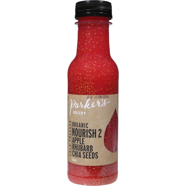 Parker's Juicery Apple Rhubarb Chia Seeds Organic Juice 350mL