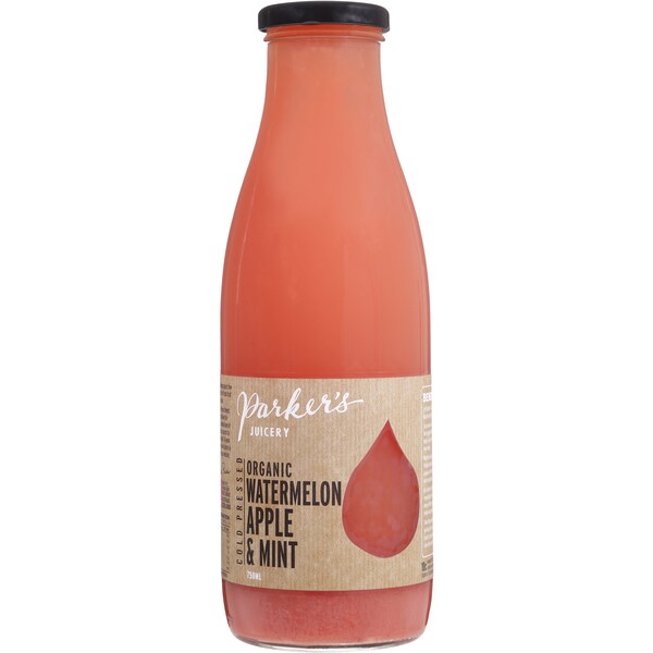 Parker's Juicery Watermelon Cucumber Basil Organic Juice 750mL