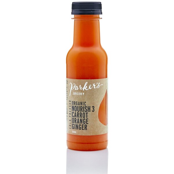 Parker's Juicery Carrot Orange Ginger Organic Juice 350mL