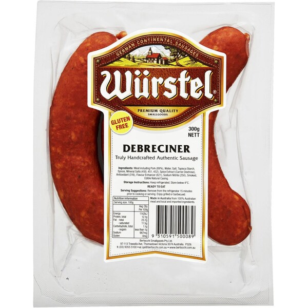 Wurstel Debreciner 300g