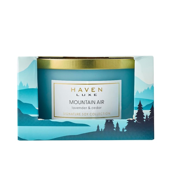 Haven Luxe Scented Soy Candle Lavendar & Cedar each