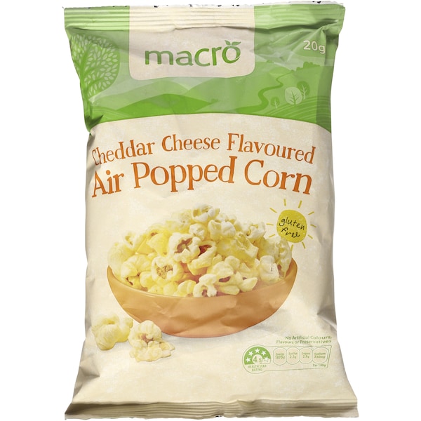Macro Air Popped Corn Cheese 20g