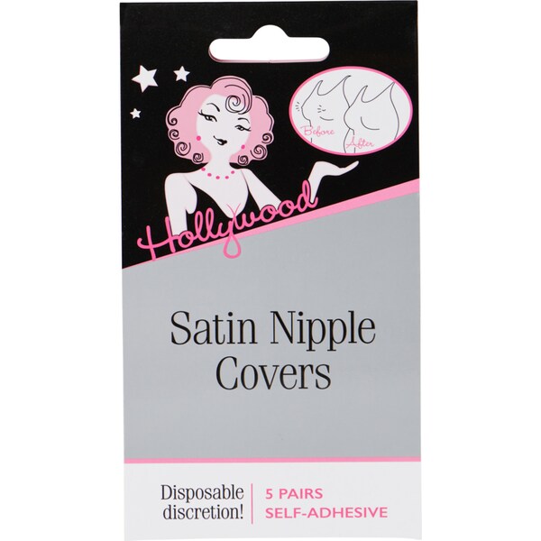 Hollywood Satin Nipple Covers 5 pack