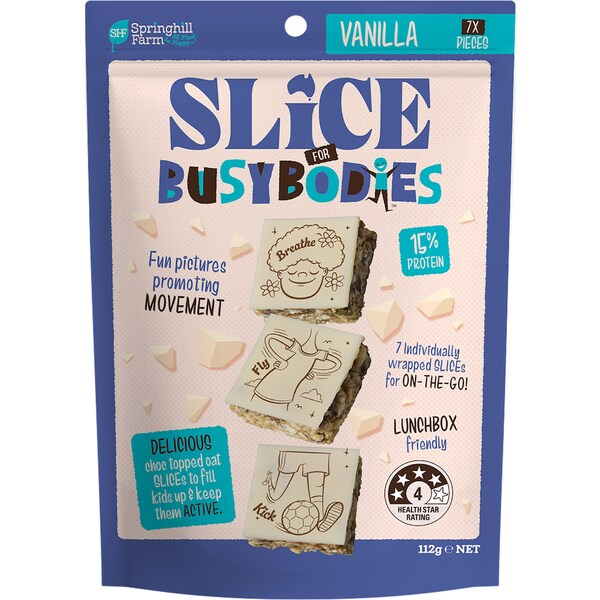 Springhill Farm Slice For Busy Bodies Vanilla 112g