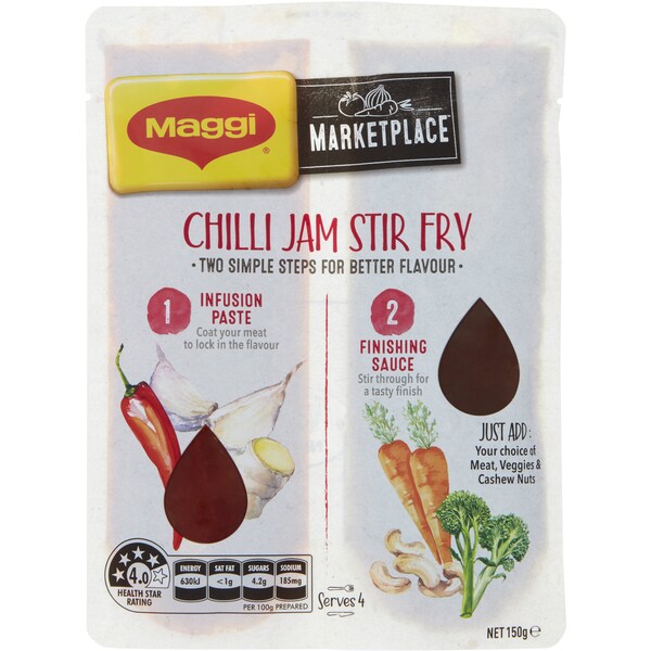 Maggi Marketplace Chilli Jam Stir Fry 150g