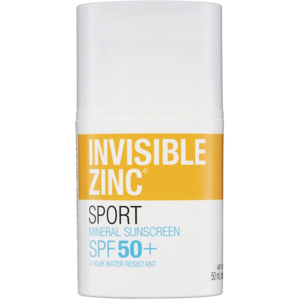 Invisible Zinc SPF 50 Sport Active Sunscreen 50mL