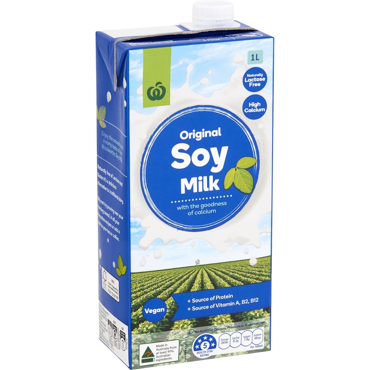 Woolworths Select Regular Soy Milk 1L Bunch woolworths-select-regular-soy-milk-1l-bunch