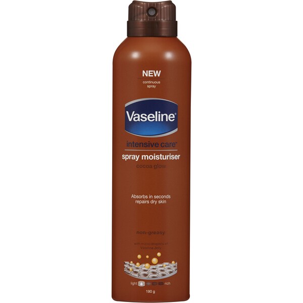 Vaseline Intensive Care Spray Body Lotion Cocoa Glow 190g
