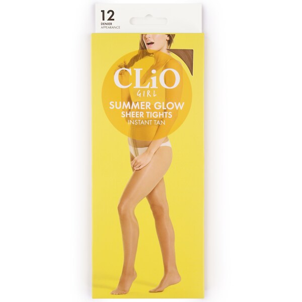 Clio Girl Summer Glow Tights Tan Medium Each