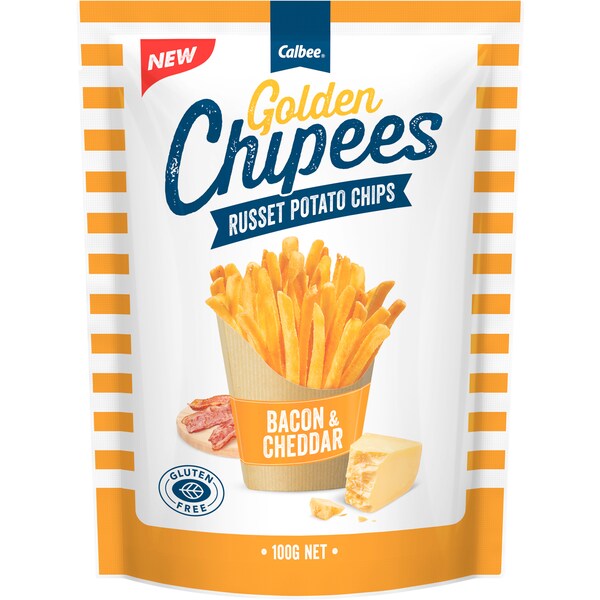 Calbee Golden Chipees Bacon & Cheddar 100g