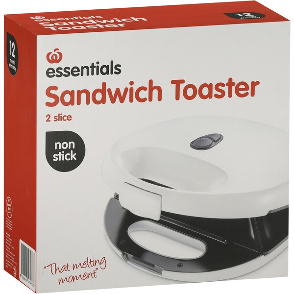 Essentials Appliance Sandwich Maker 2 Slice Each