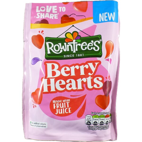 Rowntree's Berry Hearts 115g