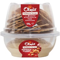 Obela Hommus To Go Classic & Sakata Crackers