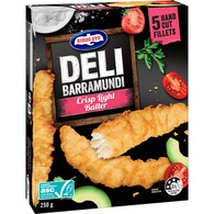 Birds Eye Deli Barramundi Fillets Light Batter