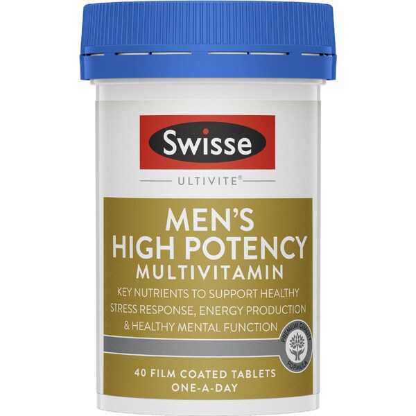 Swisse Ultivite Men's High Potency Multivitamin Tablets 40 pack