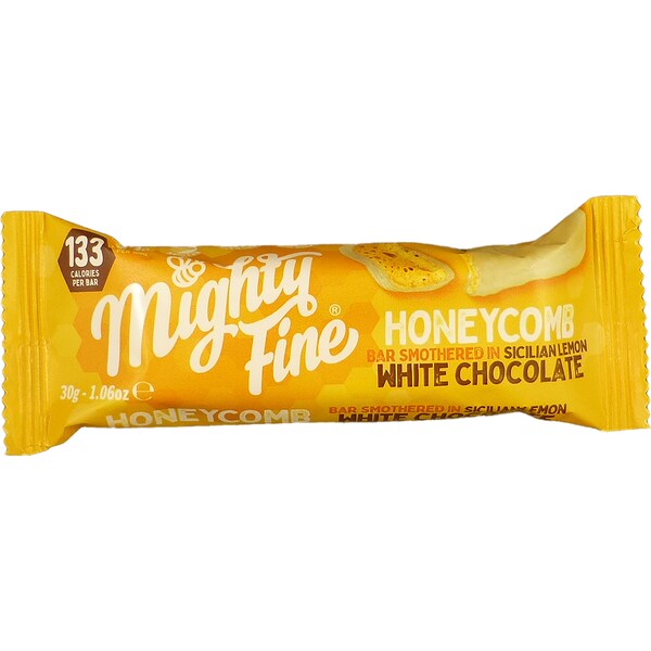 MightyFine Honeycomb White Chocolate & Lemon Bar 30g
