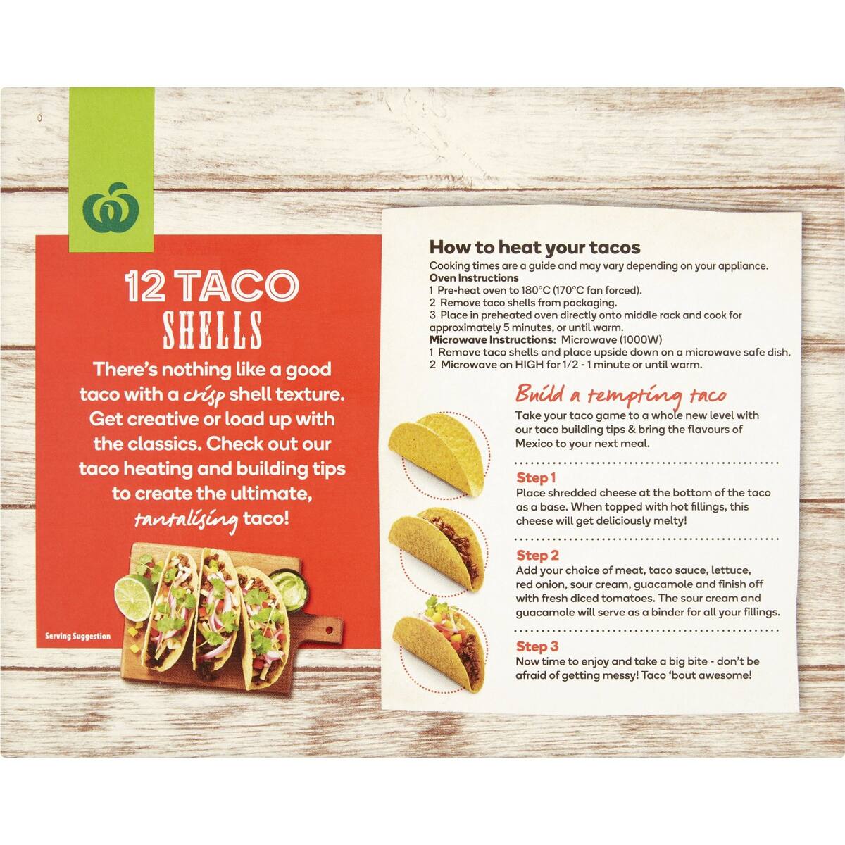 Woolworths Taco Shells Taco Shells 12 Pack bunch