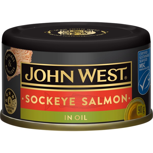 John West Sockeye Salmon In Oil 90g