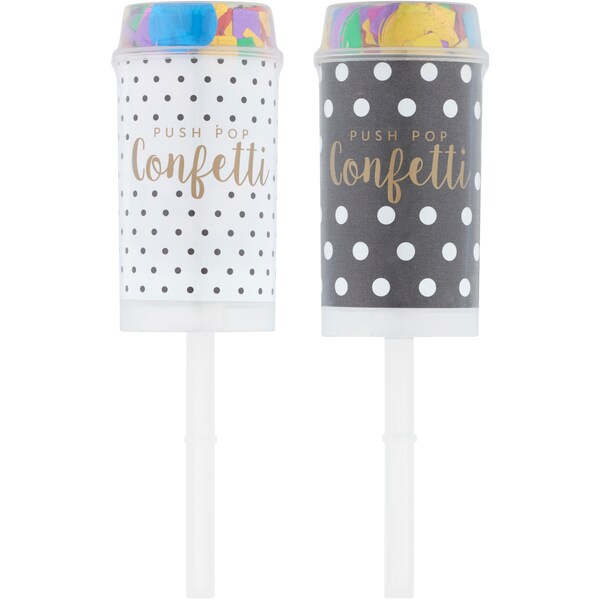 New Years Eve Push Pop Confetti Each