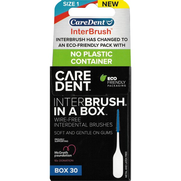 Caredent Interbrush In A Box 30 pack