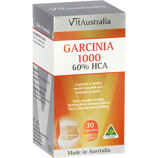 Vitaustralia Garcinia 1000 60% Hca 30 Capsules