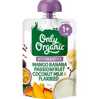 Only Organic Mango Banana Passion Coconut & Flaxseed