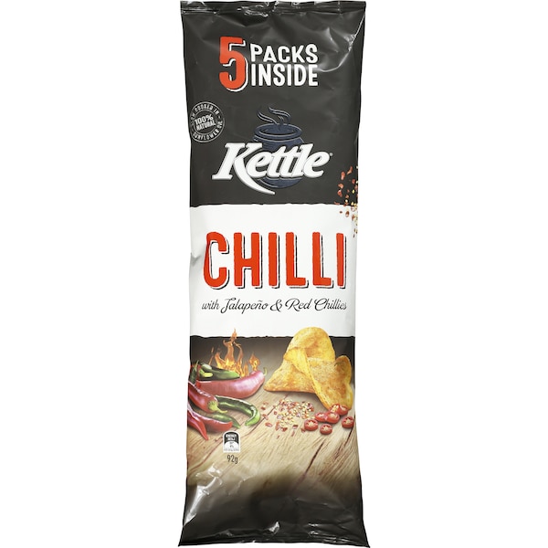 Kettle Multipack Chilli 5 Pack 92g