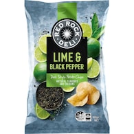Red Rock Deli Potato Chips Share Pack Lime & Pepper