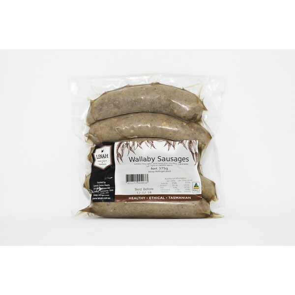 Lenah Game Meats Wallaby Sausages 375g