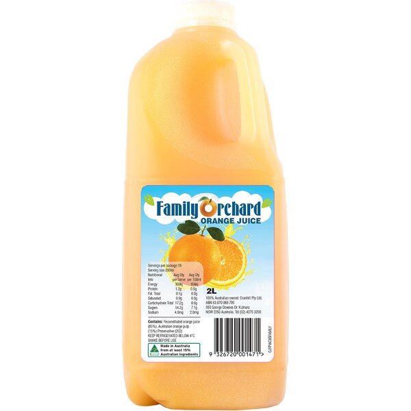 Family Orchard Orange Juice 2l