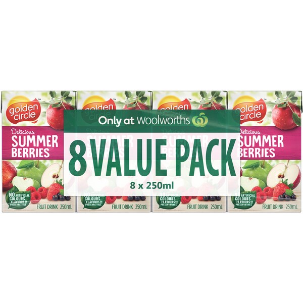 Golden Circle Summer Berry Drink 8x250ml