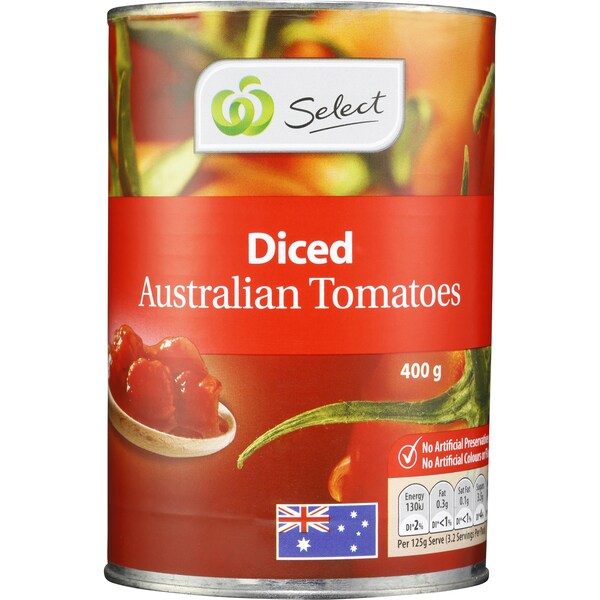 Woolworths Tomato Diced 400G