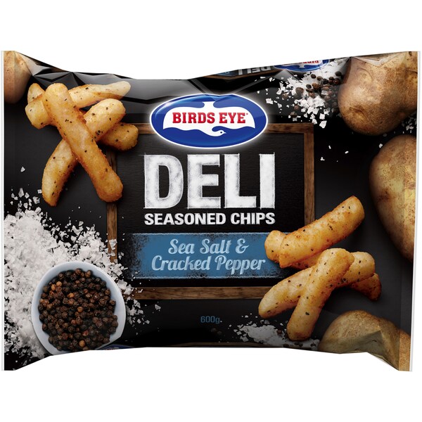 Birds Eye Deli Straight Cut Sea Salt & Cracked Pepper 600g