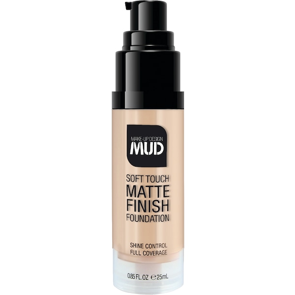 MUD Soft Touch Matte Finish Foundation 01 Ivory 25mL