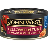John West Yellowfin Tuna With Tomato & Chilli In Oil