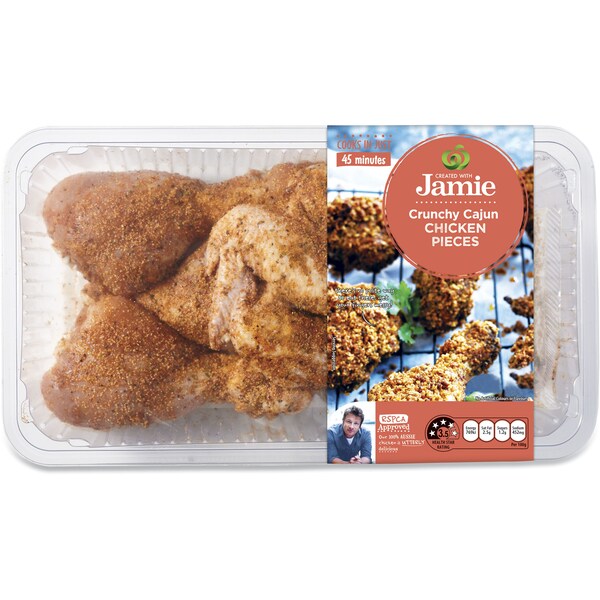 Created With Jamie Crunchy Cajun Chicken  Pieces 900g - 1.2kg